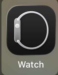 The Watch app icon on the iPhone home screen